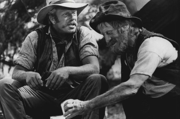 Two Kooyong stockbrokers trying to break out of Melbourne or a still from the movie <i>The Man From Snowy River</i>?