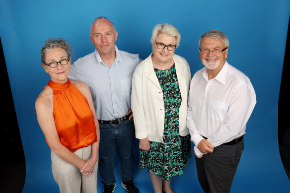 Herald panellists (from left to right): Australian Education Research Organisation chief executive Jenny Donovan, Catholic Schools NSW chief executive officer Dallas McInerney, Fairvale High School principal Kathleen Seto and NSW Education Standards Authority chair Professor Peter Shergold. 