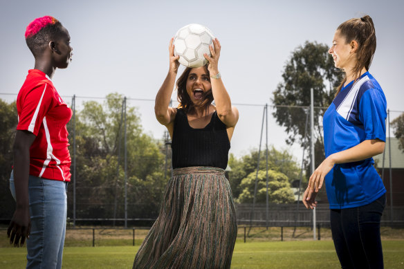 Celine Ajobong, Pia Miranda and Emmanuelle Mattana headline the ABC young adult comedy-drama Mustangs FC