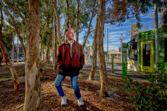 'I was very lucky, I had a good mum': Alex Phillips in Brunswick. 