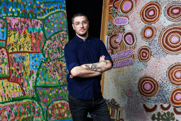 Myles Russell-Cook, senior curator of Australian and First Nations art at the National Gallery of Victoria.