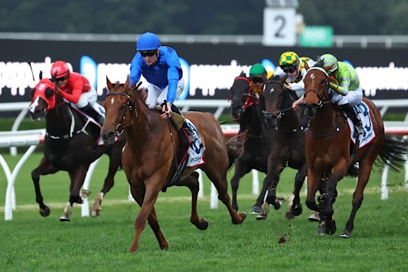 Tempted toys with her rivals in the Premiere Stakes.