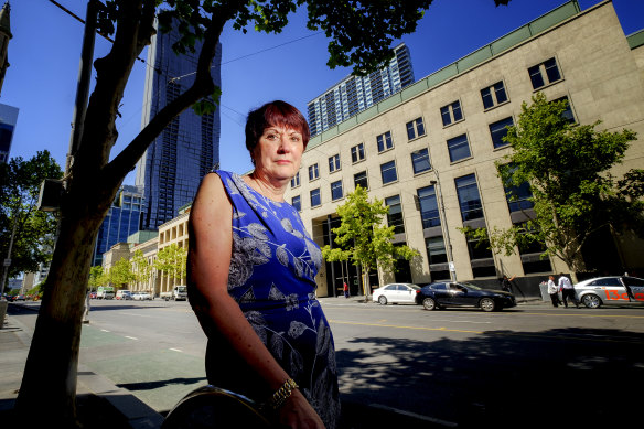 Dame Judith Hackitt outside RMIT in February.