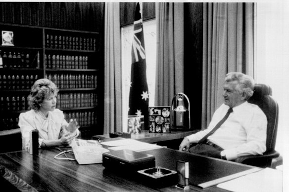 Blanche d’Alpuget interviews Bob Hawke in 1986. 