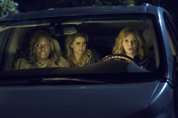 From left: Retta, Mae Whitman and Christina Hendricks in Good Girls.  