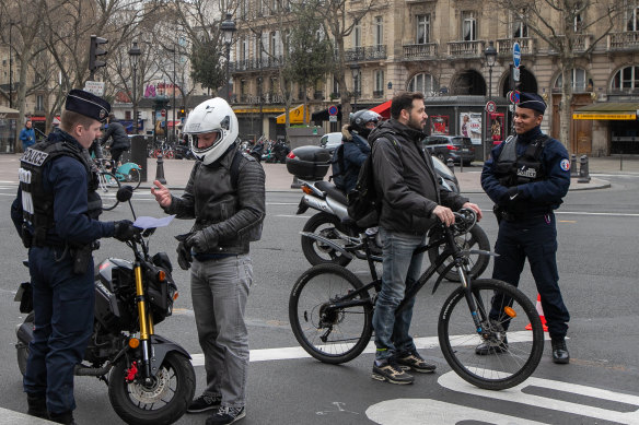 Police check motorists are carrying their downloadable forms while out of their homes.