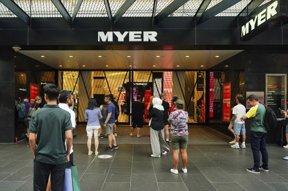 Myer has confirmed its sales shrank in the second half of 2024.