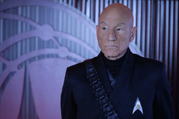 Patrick Stewart as Jean-Luc Picard.