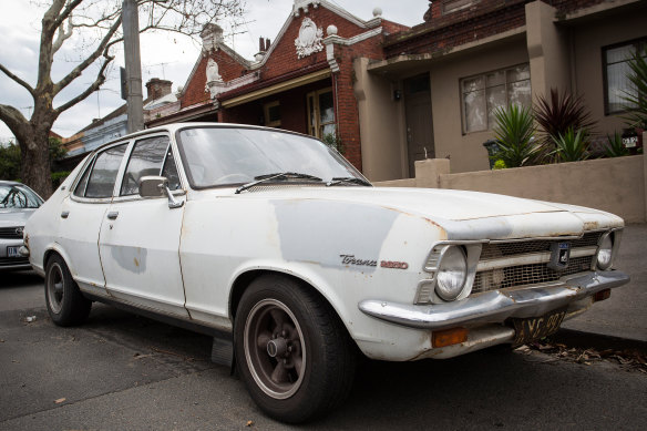 This LC Torana, spotted in Melbourne in 2017, appears to be in roughly the same shape as the writer’s was 30 years ago. 