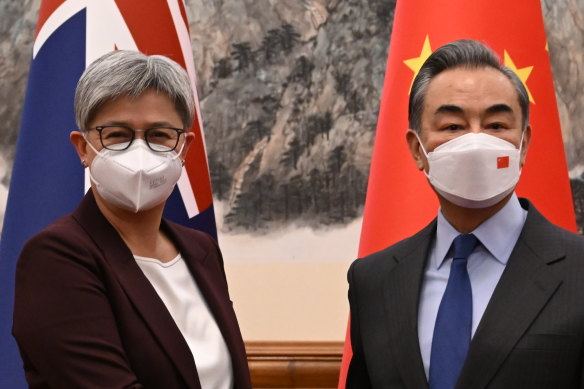 Foreign Affairs Minister Penny Wong met with Chinese counterpart Wang Yi in Beijing.