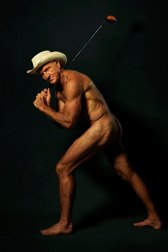 Norman posing nude for ESPN The Magazine’s Body Issue in 2018. 
