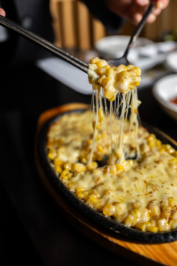 It wouldn’t be Korean barbecue without cheesy corn.
