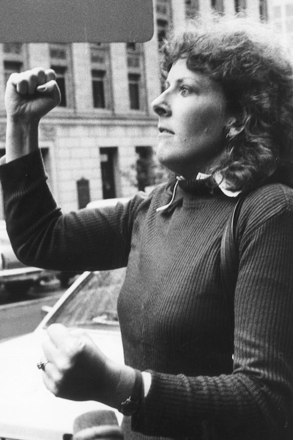 Deborah Wardley leaves the Supreme Court after winning her case to become an airline pilot.