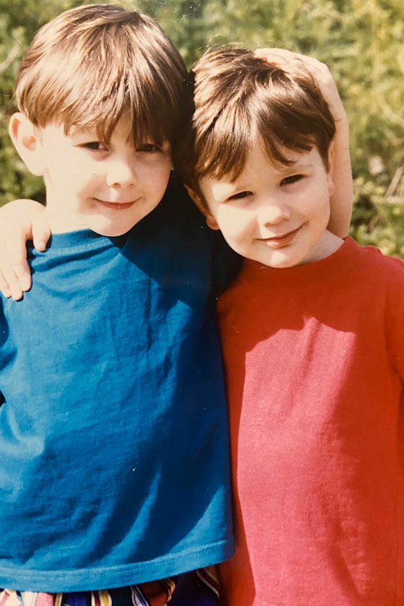 Constable Prestney's brother Alex posted these photos of him and his brother on Facebook. 