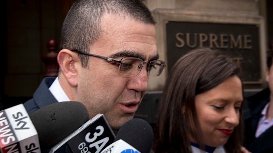 Faruk Orman outside court 