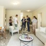 Eight buyers registered to bid on the two-bedroom unit that had a guide and reserve of $1 million.