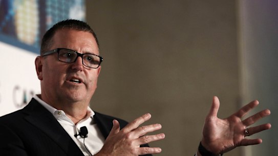 IAG chief executive Nick Hawkins. The insurer faces a pandemic business interruption hit to earnings of up to $1.15 billion before tax.