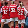 Arsenal player warm up wearing shirts in support Kyra Cooney-Cross’ severaly ill mother Jess