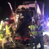 Schoolies: M1 southbound reopens after truck crash leaves 'massive' clean-up operation