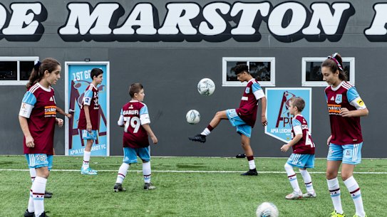 Head banned: APIA Leichhardt juniors won't be allowed to head the ball. 