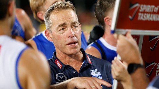 North Melbourne coach Alastair Clarkson.