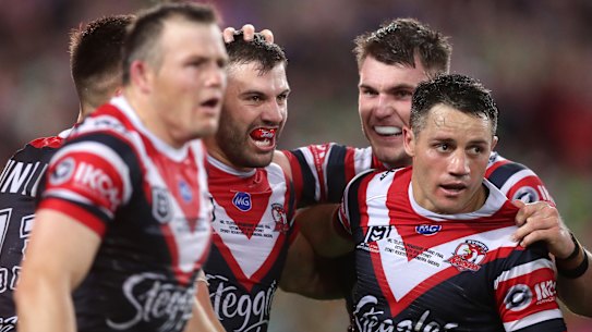 Roosters fullback  James Tedesco scored the matchwinner, just as he did for NSW.