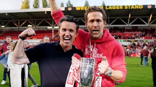 Wrexham co-owners Ryan Reynolds and Rob McElhenney.