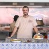 Hamed Allahyari at his new Persian kebab shop, Kababi.