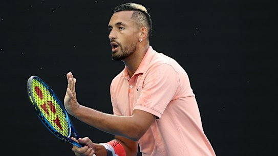Kyrgios is taking on the world number one Nadal in a fourth-round blockbuster.