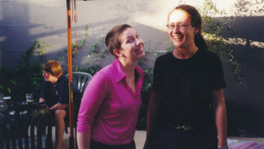 Jewel Topsfield (right) and her friend Rachel in the summer of 1994.