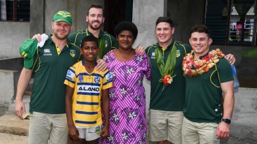 Parra Dise Eels Visit Teammate Maika Sivo S Village In Fiji