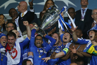 Chelsea after their first Champions League victory in 2012.