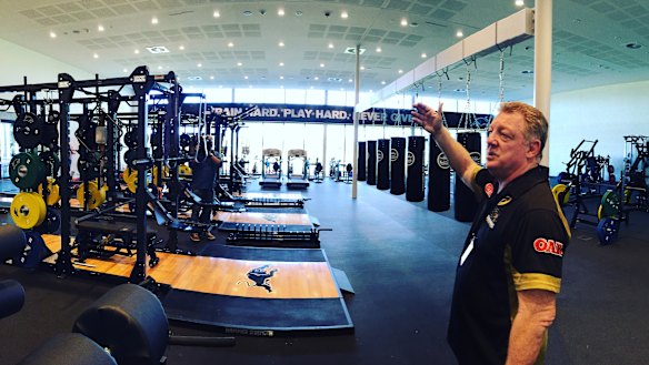 Penrith supremo Phil Gould gave the Raiders a tour of their centre of excellence.