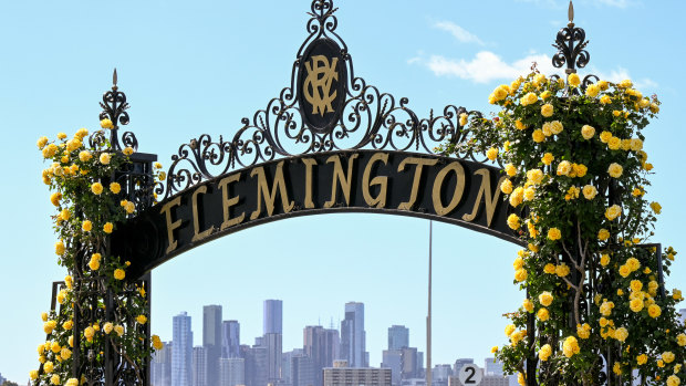 Flemington racecourse in Melbourne.