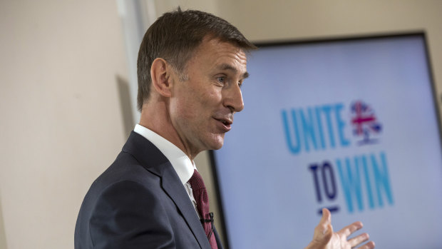 Foreign Secretary and candidate Jeremy Hunt.