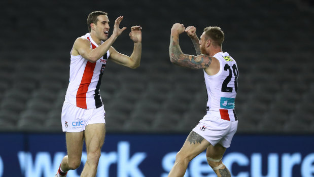 Max King (left) and Tim Membrey