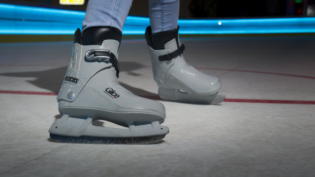 No more laces: the Glice skating boots.
