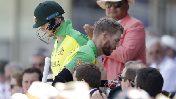 Steve Smith and David Warner at the World Cup.