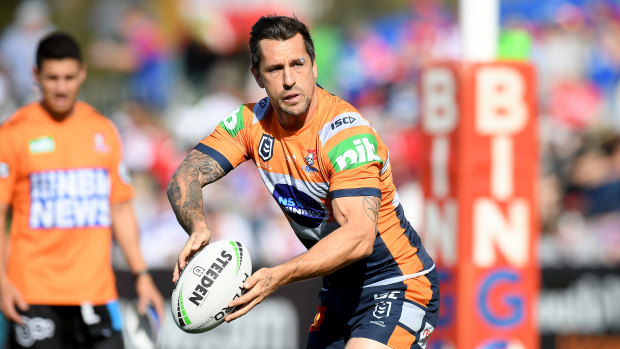 Burning: It could be personal for Mitchell Pearce when he comes up against the Roosters on Friday.