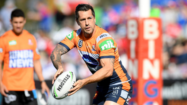 Standout: Mitchell Pearce starred for Newcastle in their thrashing of St George Illawarra.