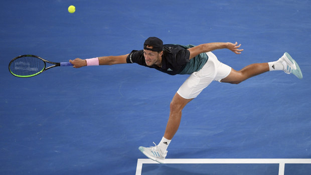 Lucas Pouille struggled from the outset against the World No.1.