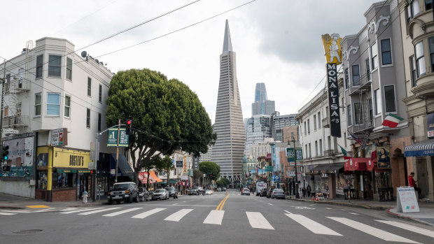 The streets of San Francisco quietened down much quicker than other major cities around the US.