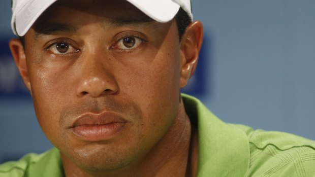 Tiger Woods during his trip to Melbourne in 2009.