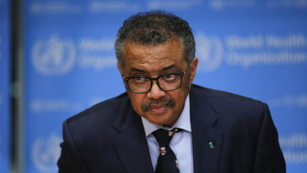 World Health Organisation Director-General Tedros Adhanom Ghebreyesus.