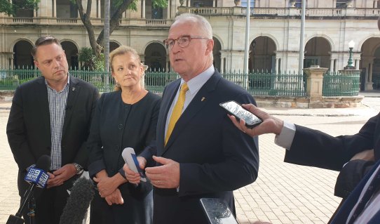 Lord mayor Adrian Schrinner, Redland City mayor Karen Williams and LGAQ president Mark Jamieson discuss the council elections.