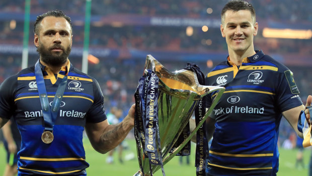 Last frontier: Sexton, right, has Australia in his sights after a magic season for Ireland and Leinster