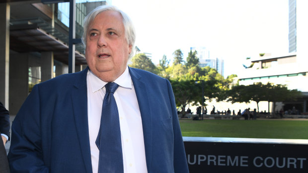 Clive Palmer's defence team applied for the trial to be thrown out amid allegations the liquidators are fee-chasing.