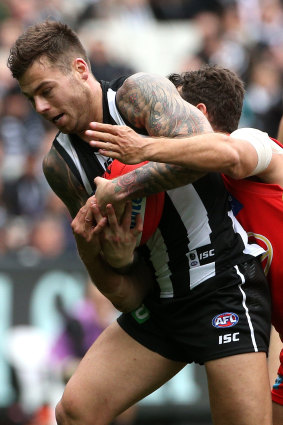 Key ingredient: Jamie Elliott returned for the Pies and gave their forward line a boost.