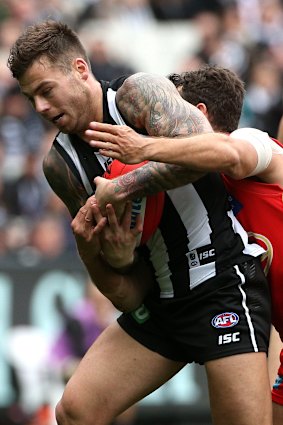 Key ingredient: Jamie Elliott returned for the Pies and gave their forward line a boost.