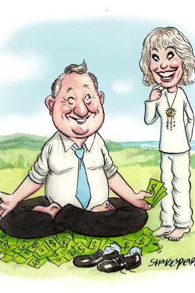 Andrew Forrest and Olivia Newton-John.